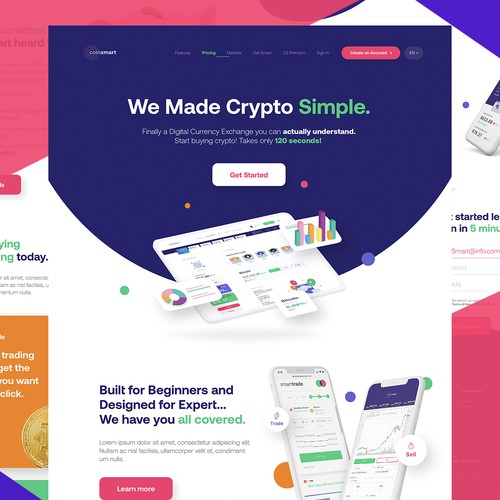 CoinSmart Landing Page 