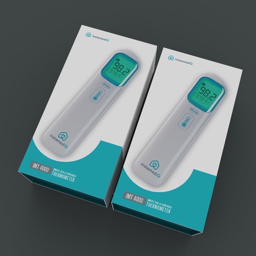 Sleek & modern package for smart thermometer