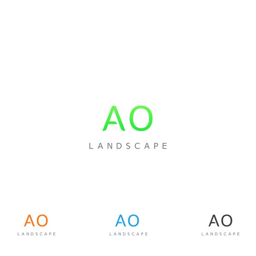 Font Logo for AO Landscape