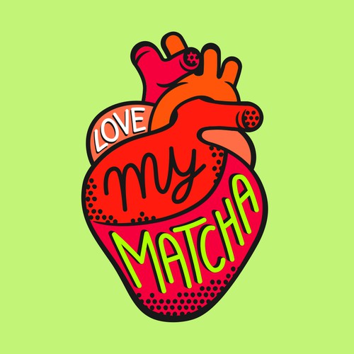 Logo for Love My Matcha green tea.