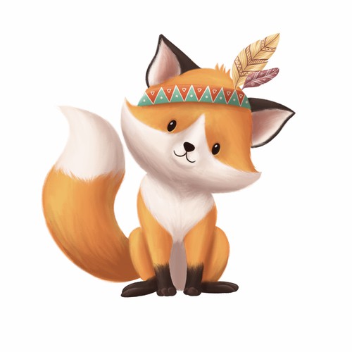 Cute indian fox