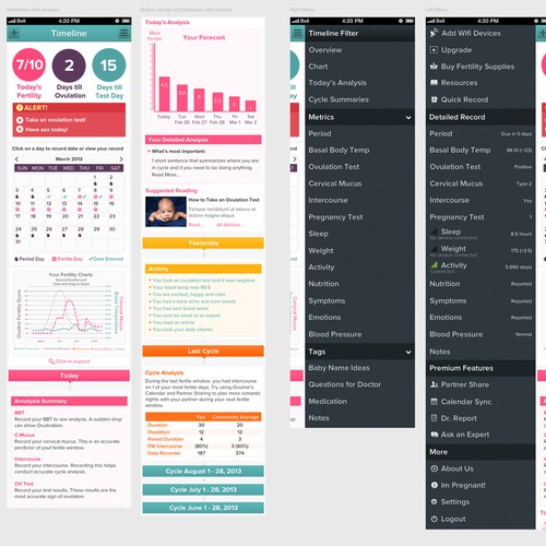 Mobile App Design for Women's Health Company