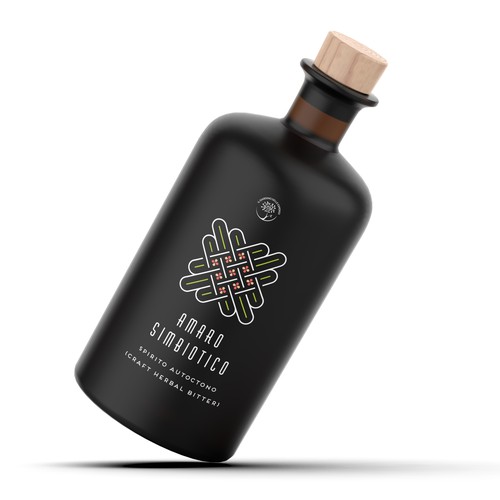 Label design for a herbal liquor/bitter