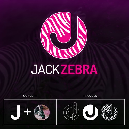 J Zebra head logo for "Jack Zebra"