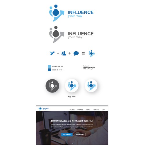 Influence your way logo design (draft 2)