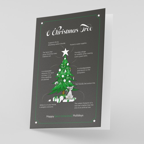 Christmas Card Design - Dark Variation
