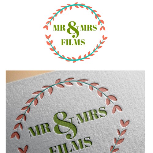 Create a very candid, chilled and rustic Wedding Film Logo