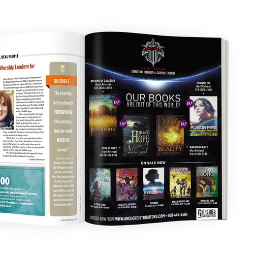 Full Page Magazine Ad for Science Fiction & Fantasy Books