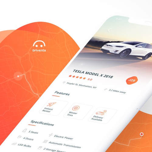 car-sharing mobile app