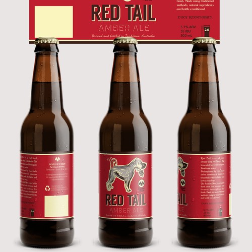 New Craft Beer Label - Red Tail