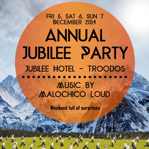 Poster for the most exclusive, exciting, hardcore party weekend up in the mountains.