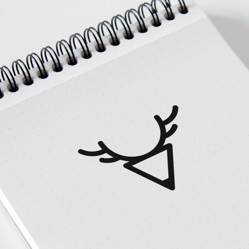 deer and pencil logo