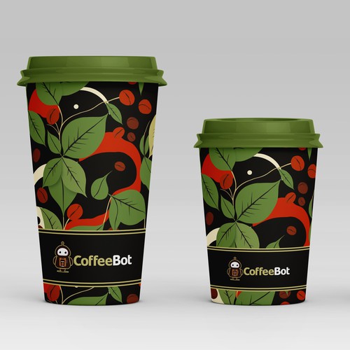 CoffeeBot Cafe Cup Design