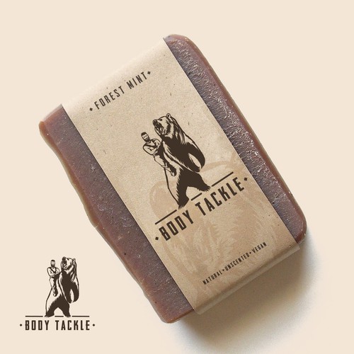 Natural soap for men - Logo concept