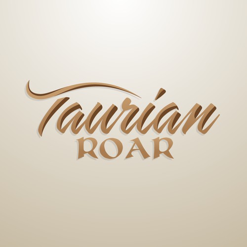 Custom, strong script logo!