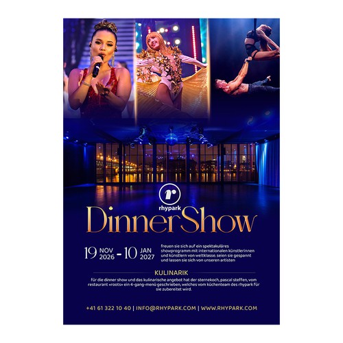 Event advert for dinner show