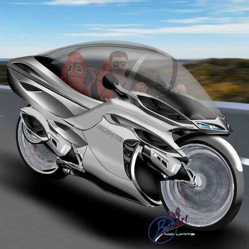 2 seater Cabin Motor-bike concept design