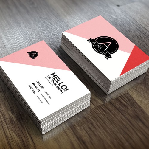 Business card template for 99 Designs