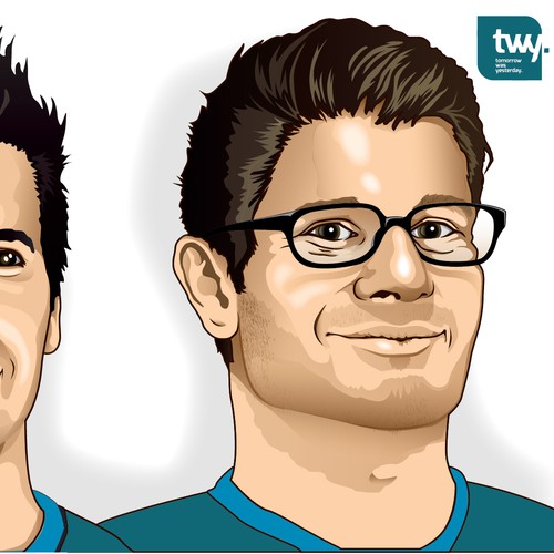Illustrate the team members of a web development startup.