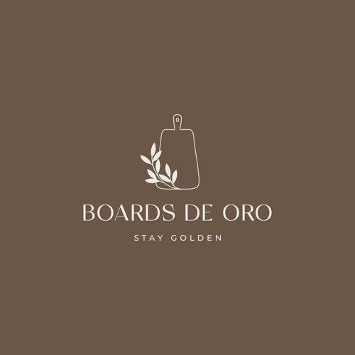 Modern, minimalist design for a small charcuterie business
