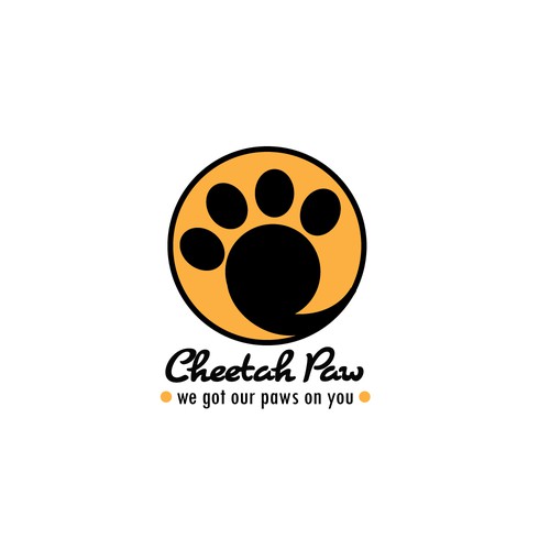 Eye-catching yet simple logo with a Paw