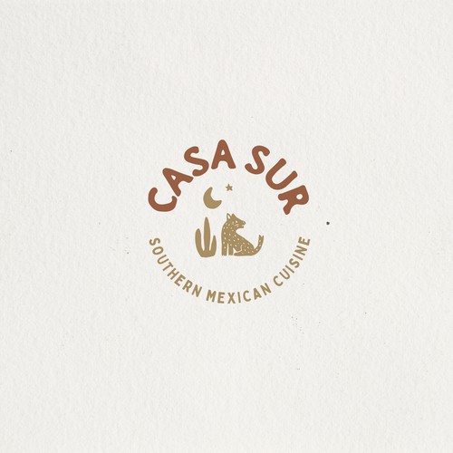 Hand drawn logo for a mexican restaurant