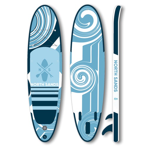 Fun yet sophisticated paddle board design