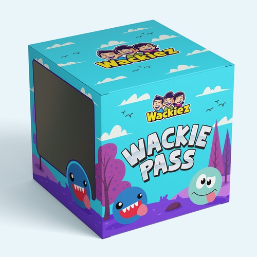 Cool and fun box package for a wacky plush ball