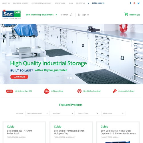 E-commerce for Industrial Storage