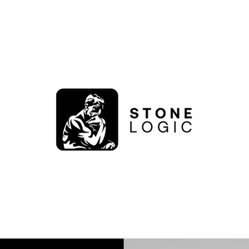 Thinking Man Logo for Stone Logic