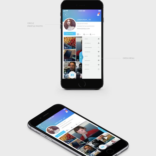 Layout for Video/Picture Social App