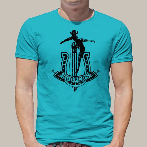Design hip and cool designs relevant to the surfer lifestyle for hats, t-shirts.