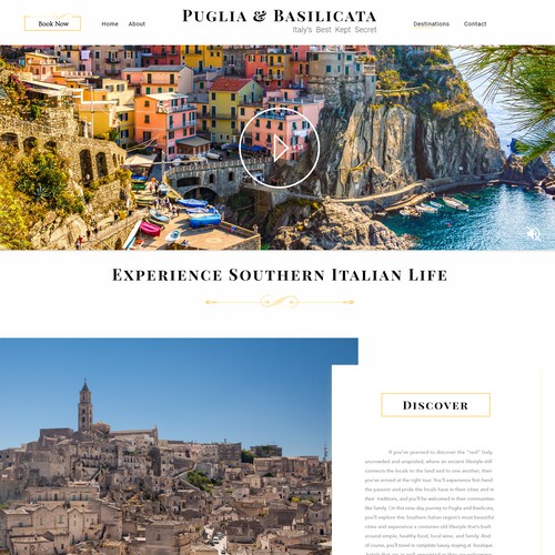 Luxury Travel Tour Landing Page 