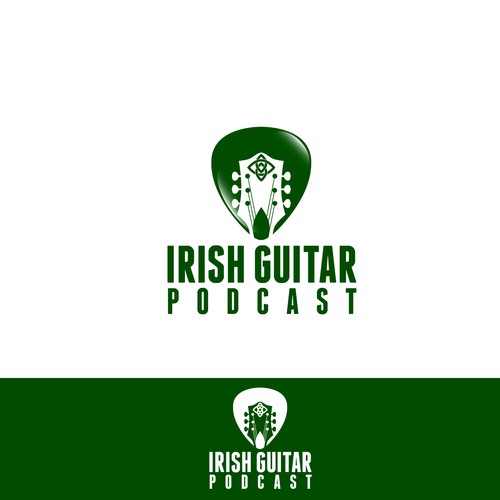 Create a Celtic logo to communicate "Irish Guitar Podcast"