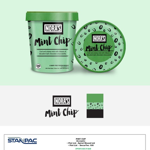 Ice Cream Pint Packaging Design
