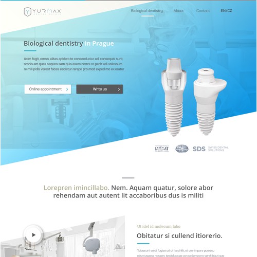 Wep Responsive Design for Dental Clinic