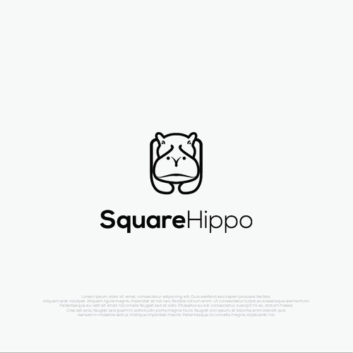 Monoline logo style for SquareHippo