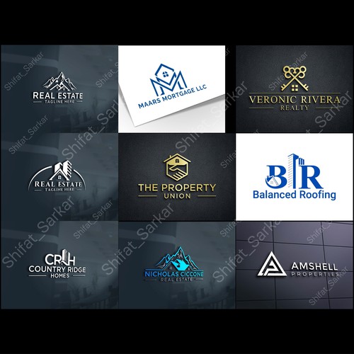 I Will Do Professional Real Estate, Realtor, Property, Mortgage, Building Construction Logo Design