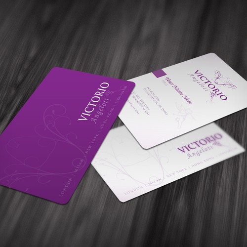 logo and business card for Victorio Angeloti