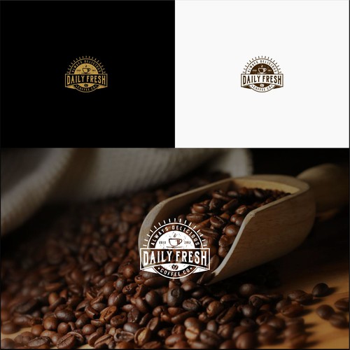 Classic logo for DailyFresh Coffee Co