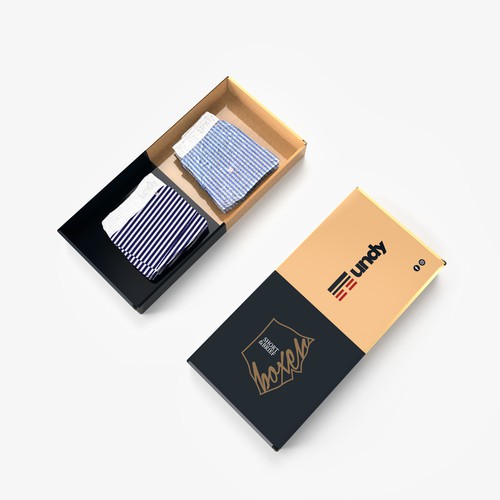 box design for a new underwear brand