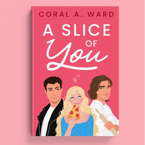 Illustrated cover for a rom-com novel