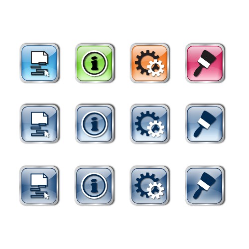 Create a stylish set of 4 icons for us!