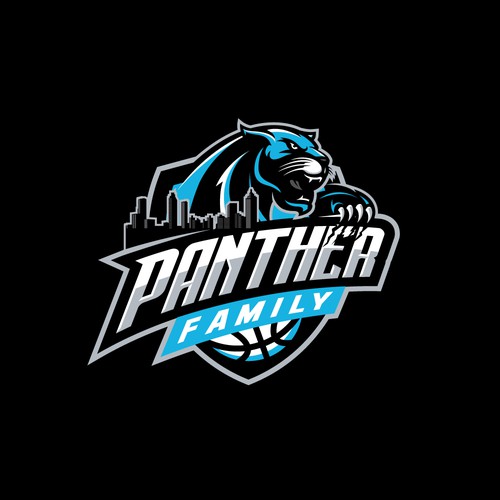 Panther Basketball Logo