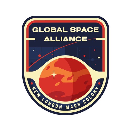 Mars space badge