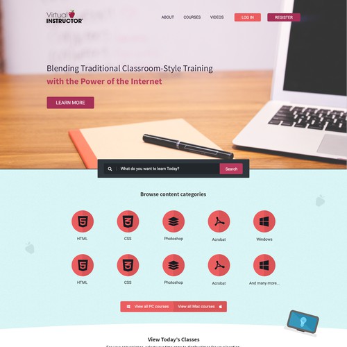 Concept for educational website