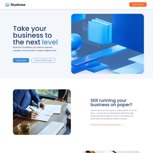Homepage + Brand guide