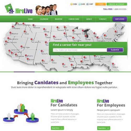 Help HireLive with a new website design