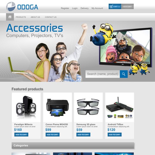 Consumer Electronics E-Commerce website desgin