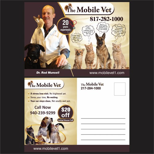 New postcard or flyer wanted for The Mobile Vet